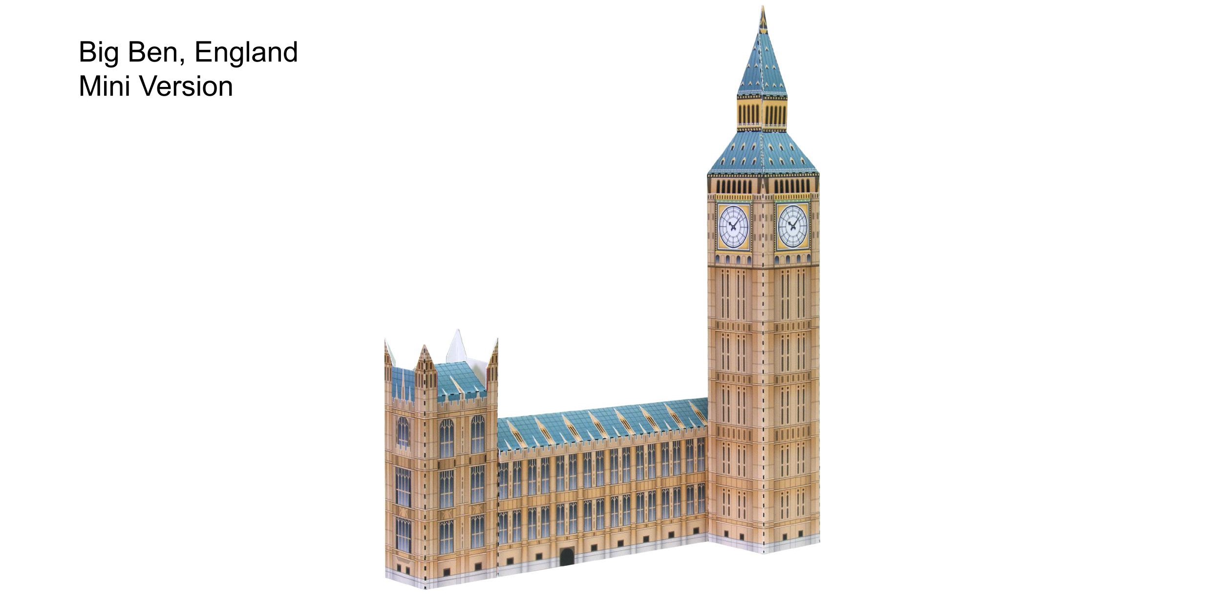 Simular resistirse Anual ✂️ Plantilla para imprimir Big Ben de Londres – Gratis – PAPELEST