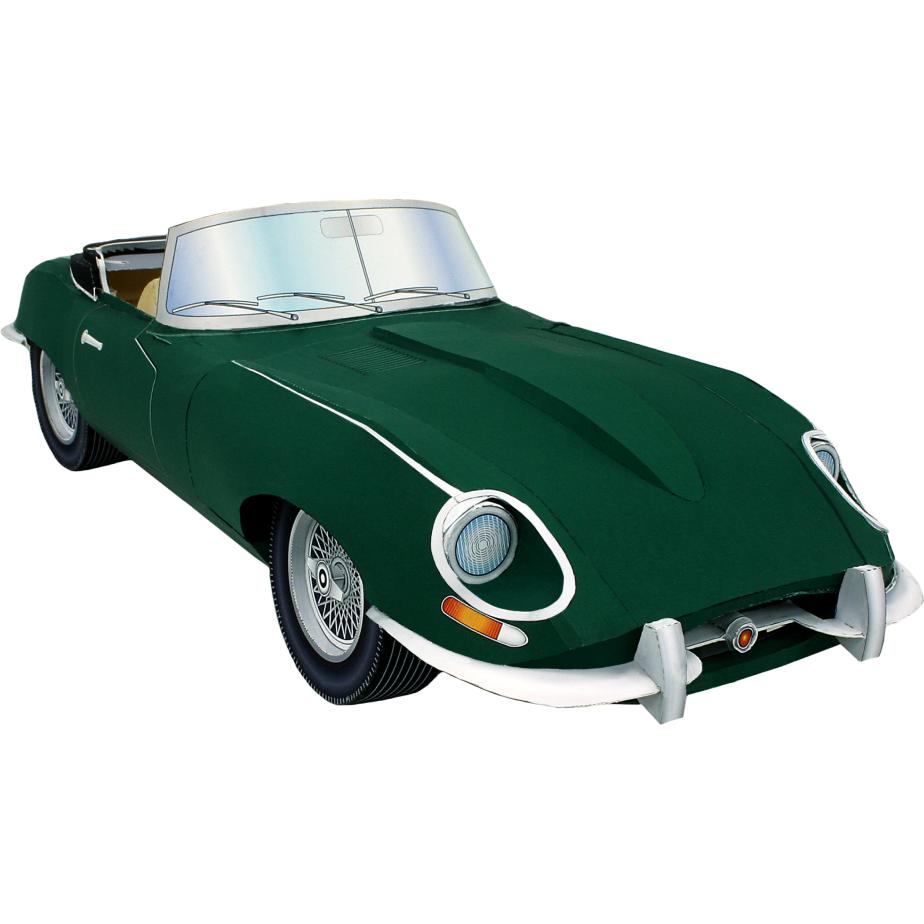 Papercraft Jaguar E Type (1961)