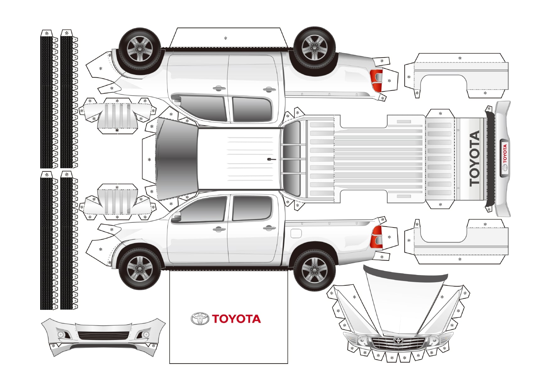 Papercraft Toyota Hilux