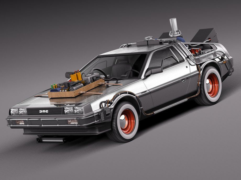 Modelo de Papel Papercraft DeLorean 'Back to the future' 
